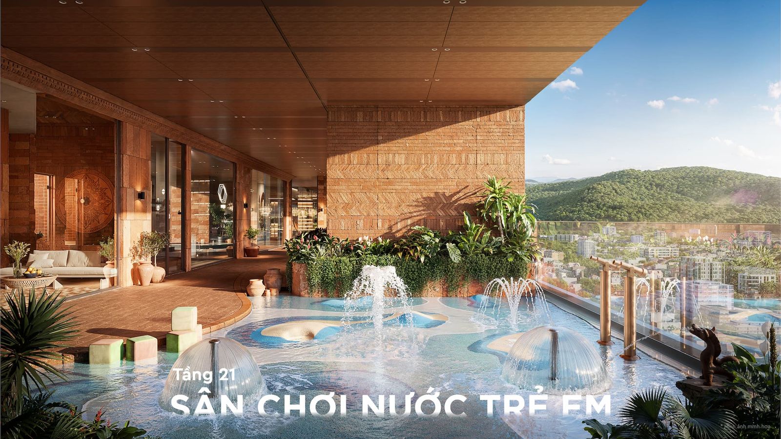 Sân chơi nước trẻ em tầng 21 Q’Terra Quy Nhơn
