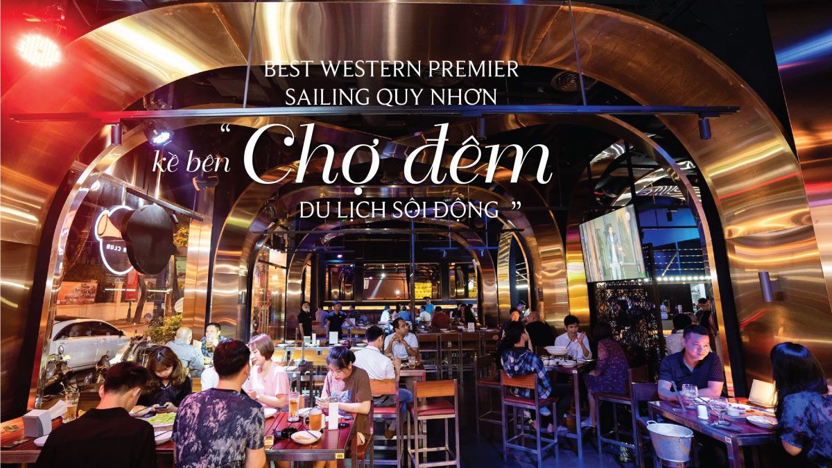 Chợ đêm du lịch sôi động kế bên dự án The Sailing Quy Nhơn